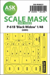  ASK/Art Scale  1/48 Northrop P-61A 'Black Widow' Kabuki wheels and canopy masks OUT OF STOCK IN US, HIGHER PRICED SOURCED IN EUROPE 200-M48023