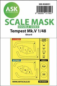  ASK/Art Scale  1/48 Hawker Tempest Mk.V double-sided express mask 200-M48051