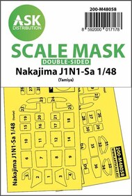  ASK/Art Scale  1/48 Nakajima J1N1-Sa double-sided express mask 200-M48058