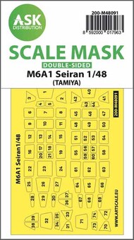  ASK/Art Scale  1/48 Aichi M6A1 Seiran canopy frame paint masks (inside and outside) 200-M48091