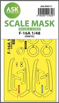 F-16A double-sided express mask, self-adhesive and pre-cutted #200-M48111