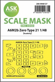  ASK/Art Scale  1/48 Mitsubishi A6M2b Zero Type 21 one-sided express mask 200-M48137