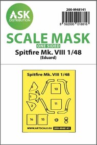  ASK/Art Scale  1/48 Supermarine Spitfire Mk.VIII one-sided express fit mask 200-M48141