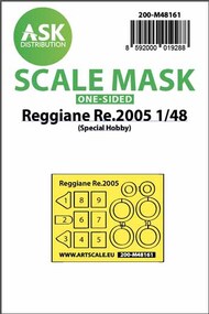  ASK/Art Scale  1/48 Reggiane Re.2005 one-sided fit express mask OUT OF STOCK IN US, HIGHER PRICED SOURCED IN EUROPE 200-M48161