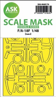 ASK/Art Scale  1/48 Boeing F/A-18F Hornet double-sided express fit mask 200-M48176