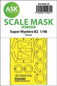  ASK/Art Scale  1/48 Dassault Super Mystere B2 one-sided express fit mask for FRROM 200-M48178