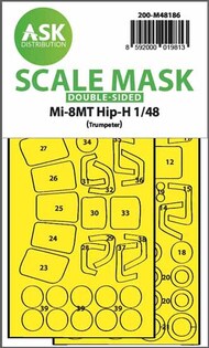  ASK/Art Scale  1/48 Mil Mi-8MT double-sided express fit mask 200-M48186