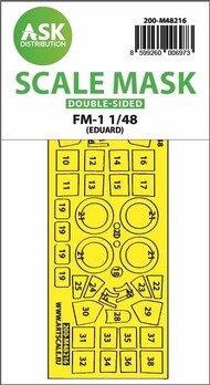  ASK/Art Scale  1/48 FM-1 Wildcat paint mask (inside and outside) 200-M48216