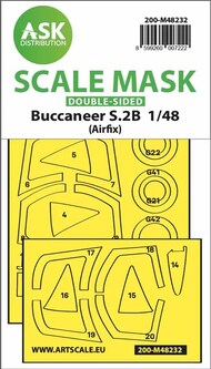 Blackburn Buccaneer S.2B wheels and canopy frame paint mask #200-M48232