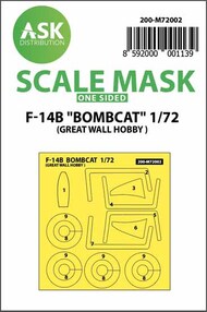  ASK/Art Scale  1/72 Grumman F-14B Bombcat wheels and canopy masks (outside only) 200-M72002