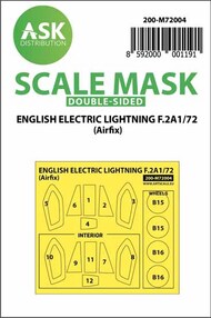  ASK/Art Scale  1/72 BAC/EE Lightning F.2A wheels and canopy masks 200-M72004