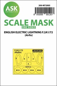  ASK/Art Scale  1/72 BAC/EE Lightning F.2A Kabuki wheels and canopy masks OUT OF STOCK IN US, HIGHER PRICED SOURCED IN EUROPE 200-M72005