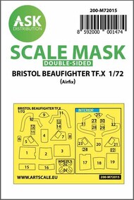  ASK/Art Scale  1/72 Bristol Beaufighter TF.X Kabuki canopy masks (inside & outside) 200-M72015