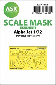  ASK/Art Scale  1/72 Alpha Jet Kabuki wheels and canopy masks (outside only) 200-M72025