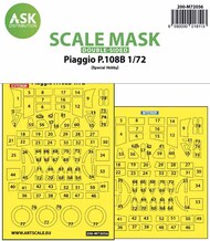  ASK/Art Scale  1/72 Piaggio P.108B double-sided painting express mask 200-M72056