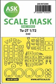  ASK/Art Scale  1/72 Tu-2T one-sided express fit mask for ICM 200-M72084