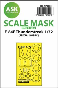  ASK/Art Scale  1/72 F-84F Thunderstreak one-sided express fit mask for Special Hobby OUT OF STOCK IN US, HIGHER PRICED SOURCED IN EUROPE 200-M72085