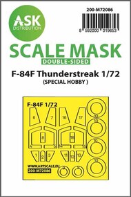  ASK/Art Scale  1/72 F-84F Thunderstreak double-sided express fit mask for Special Hobby OUT OF STOCK IN US, HIGHER PRICED SOURCED IN EUROPE 200-M72086