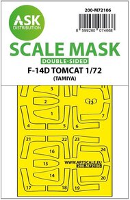 Grumman F-14D Tomcat Double-sided self-adhesive fit mask #200-M72106
