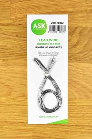  ASK/Art Scale  NoScale Lead Wire - Round 0,5 mm x 250 mm (24 pcs) OUT OF STOCK IN US, HIGHER PRICED SOURCED IN EUROPE 200-T0062