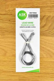  ASK/Art Scale  NoScale Lead Wire - Round 0,9 mm x 250 mm (14 pcs) 200-T0066