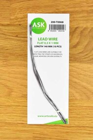  ASK/Art Scale  NoScale Lead Wire - Flat 0,3 x 1 x 140 mm (10 pcs) OUT OF STOCK IN US, HIGHER PRICED SOURCED IN EUROPE 200-T0068