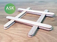  ASK/Art Scale  NoScale Wooden Stick 114 x 10 mm (8 pcs) OUT OF STOCK IN US, HIGHER PRICED SOURCED IN EUROPE 200-T0071