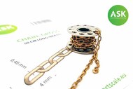  ASK/Art Scale  NoScale Chain: Gross - 50 cm long (brass) OUT OF STOCK IN US, HIGHER PRICED SOURCED IN EUROPE 200-T0260