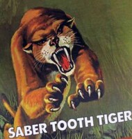  Atlantis Models  1/13 Prehistoric Scenes: Saber Tooth Tiger (Snap) AAN733