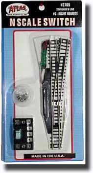  Atlas  NoScale N-#6 Switch - Remote Right* ATL2705