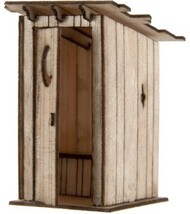  Atlas  HO Outhouse Wooden Kit ATL4001008
