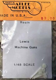  Atlee Models  1/48 Lewis Machine Guns (2) ATLMLEWIS