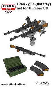 Bren machine gun detail set 3D (4 pcs) #AT-RE72512