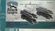  Attack Squadron  1/48 AGM-114 Hellfire w/ Launch Rails AH48022