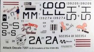  Attack Decals  1/72 A-26 Invaders of the 416th BG (Kitlinx Exclusive!) ATKD7201