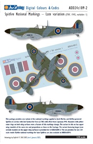 Supermarine Spitfire National Markings Late (2TAF, 1945, variation 1) ADD24C109-2