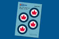 RCAF 'Silver Maple Leaf' Roundels - 84 inch complements ADD48c050 #ADD48C050-4