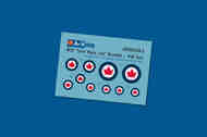 RCAF 'Silver Maple Leaf' Roundels - odd sizes #ADD48C050-6