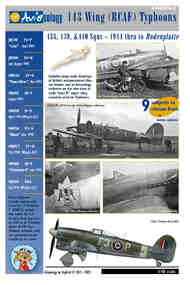 RCAF Hawker Typhoons - 1944 to Bodenplatte #AOD48008M2