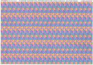 (white decal paper) 5 color lozenge full pattern #ATT32074