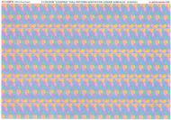 (white decal paper) 5 color lozenge full pattern #ATT32075