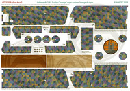  Aviattic  1/32 Halberstadt CL.II 5 colour 'lozenge' upper surfaces with lozenge rib tapes (Clear decal paper) ATT32196