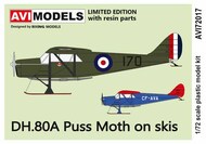  AVI Models  1/72 de Havilland DH-80A Puss Moth 'On Skis' limited edition, with resin ski parts AVI72017