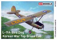  AVI Models  1/72 Cessna L-19A Bird Dog 'Korean War Top Brass Cab AVI72022