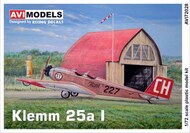  AVI Models  1/72 Klemm Kl-25a I new mould AVI72028