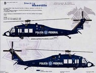  Aztec  1/144 Mexico's Sikorsky S-70A Police Black Hawk XC-ATA, XC-ATF AZD14402