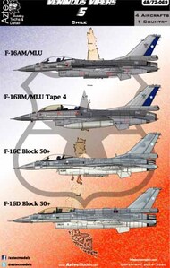  Aztec  1/48 Venimous Vipers 5 Chile F-16AM, F-16BM, F-16C, F-16D AZD48069