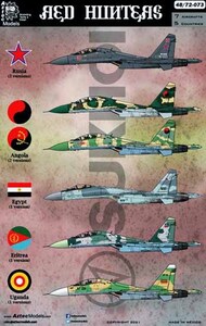 Red Hunters Sukhoi Su-27, Su-30 & Su-35 from Russia, Angola, Egypt, Eritrea and Uganda #AZD48073