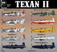 Texan II Mexican AF and Navy, Argentina, Canada, Colombia, UK & US #AZD48085