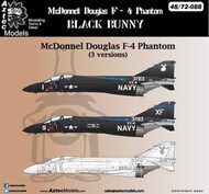  Aztec  1/48 McDonnell F-4 Phantom II 'Black Bunny' & 'White Bunny' USAF AZD48088